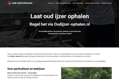 Oud ijzer ophalen